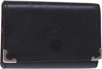 Cartier Pre-owned Accessories, female, Black, Size: ONE SIZE Pre-owned Vintage Leather Clutch