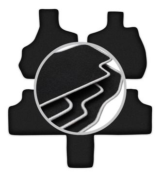 OEM Alfombrillas Carlux-silver Para Chrysler Grand Voyager Iii 7 Plazas (2000-2008)