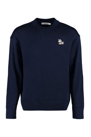 Maison Kitsuné Crew-neck Wool Sweater
