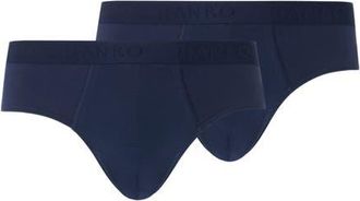 Hanro Cotton Essentials 2-Pack Cotton Briefs in Deep Navy/Deep Navy at Nordstrom, Size Xx-Large