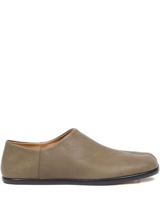 Maison Margiela Tabi split-toe loafers - men - Camel Leather/Nappa Leather/Calf Leather - 43 - Brown
