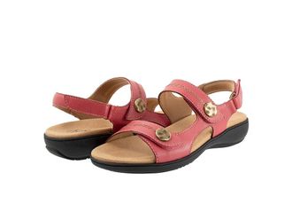 Trotters Romi Stitch Womens Sandals Fuchsia : 10.5 W (D), Leather