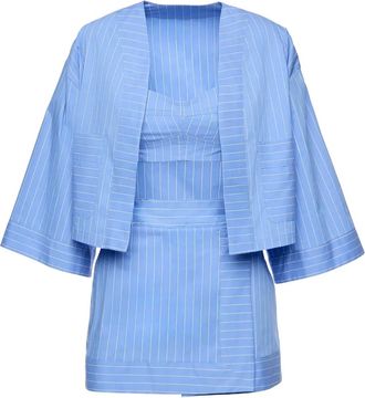 Ana Radu Set con gonna a righe (3 pezzi) - Blu