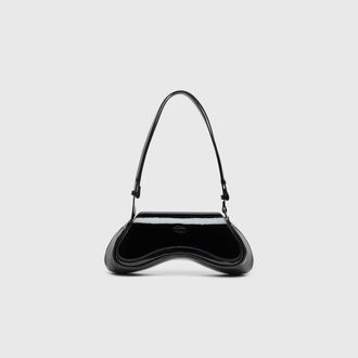 Diesel Play-Glossy crossbody bag - Crossbody Bags - Woman - Black