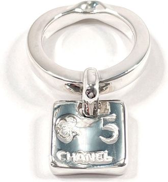 Chanel Silver Silver Band Ring (Pre-Owned)