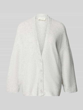 American Vintage American Vintage Relaxed Fit Cardigan mit Woll-Anteil Modell Damsville in Hellgrau Melange, Gr&ouml;&szlig;e XS/S