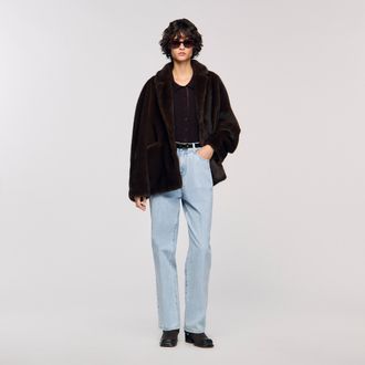 Sandro Abrigo chaqueta de pelo sintético