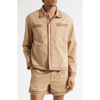 Bode Canteen Overshirt in Khaki at Nordstrom, Size X-Large