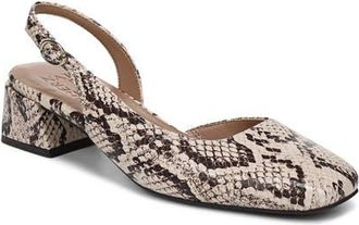 Naturalizer Jayla Slingback Pump in Beige Multi at Nordstrom, Size 9.5