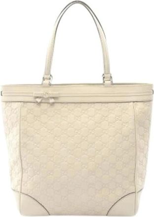 Gucci Pre-owned Tote Bags, female, Beige, Size: ONE SIZE Pre-owned Vintage Tote Bag