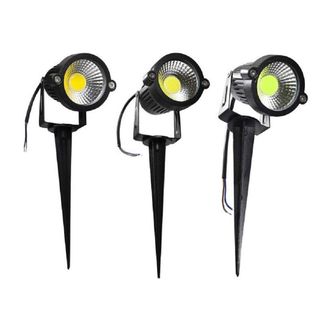 Trade Shop Trade Shop Traesio - Trade Shop - Faretto Led Cob 5 W Picchetto Esterno Giardino Es06 Luce 4000k 6500k 3000k Verde