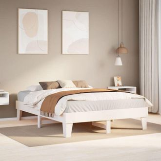 vidaXL Vidaxl - Estructura De Cama Sin Colch&oacute;n Madera De Pino Blanca 140x200 Cm
