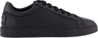 Tod's Allacciata Cassetta 04L Sneaker - Heren - Sneakers - Zwart - 38 1/2 EU - Leer - Schoenen