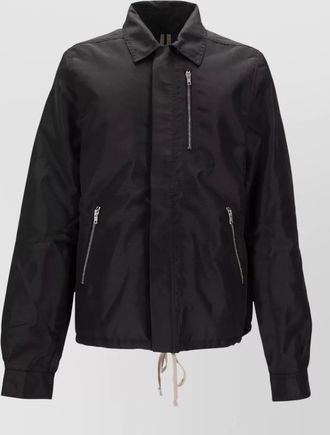 Rick Owens concealed zipfront lightweight jacket