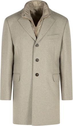 Fay Easy Beige Polyamide Coat