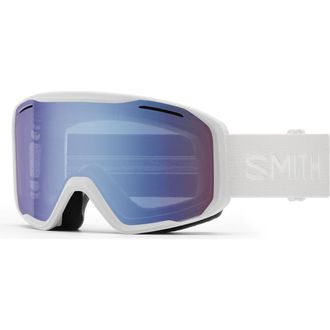 Smith Blazer Snow Goggles in White /Blue Sensor Mirror at Nordstrom