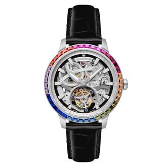Earnshaw Trouvelot Automatic Black Dial Mens Watch ES-8276-06