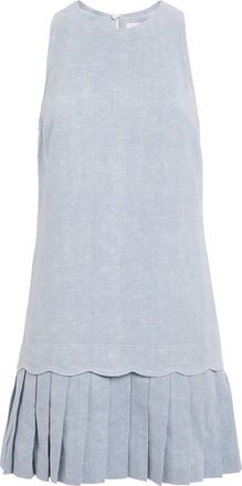 Claudie Pierlot Denim Pleated Mini Dress Size L