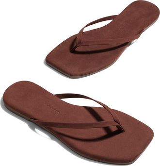 Tkees Lily Square Toe Flip Flop in Bourbon at Nordstrom, Size 11