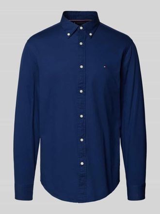 Tommy Hilfiger Slim Fit Freizeithemd aus Baumwoll-Mix in Marine, Größe XXXL