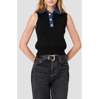 French Connection Maxime Sleeveless Sweater in Black at Nordstrom, Size X-Large