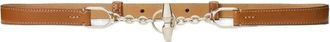 Ralph Lauren Collection Kalfleren riem - Bruin