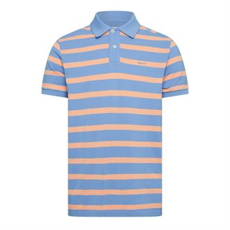 GANT Mens Striped Polo Sh in PERFECT BLUE - Size X-Large
