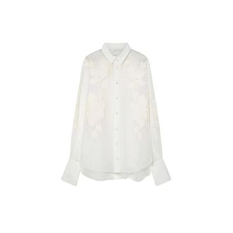 Forte_Forte Shirts, female, White, Size: S Iris Velvet Organza Shirt