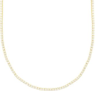 Adornia Adornia 14K Plated Micro Tennis Necklace