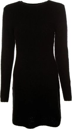 Drykorn Boucl&eacute; Lorelia Jurk - Dames - Korte kleedjes - Zwart - M - Kleedjes