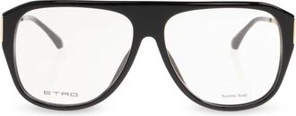 Etro Aviator Optisch Montuur - unisex - Brillen - Zwart - ONE Size - Accessoires