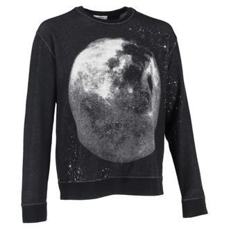 Valentino Pre-owned Mens Moon Dust Graphic-Print Sweatshirt in Black Cotton - Size Medium