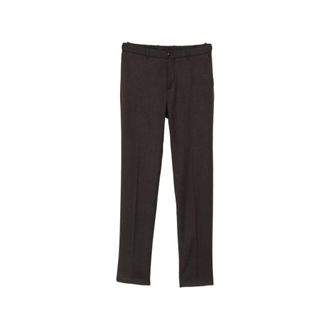 Incotex Pantalones de Lana Sastre - Trousers - Hombre - Marr&oacute;n - 3XL