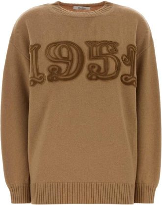 Max Mara Light Brown Crew Neck Top