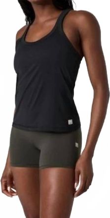 Vuori Clothing Womens Sleeveless Lux Racerback Tank In Black