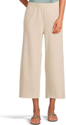 Mod-o-doc Cropped Easy Fit Pants Womens Casual Pants Sand : LG 24, Cotton/Spandex