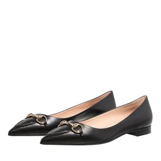 Gucci Loafers - Morsetto Ballet Flats - black - Loafers for ladies