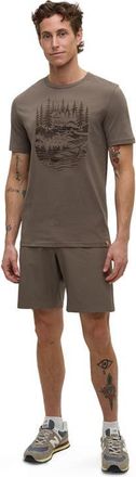 tentree Getaway T-Shirt in Timber/meteorite Black at Nordstrom, Size Xx-Large