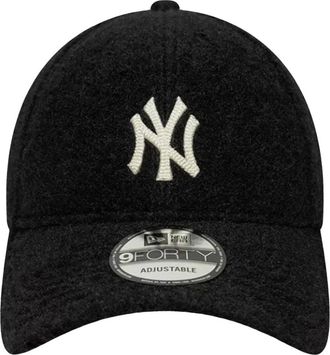 New Era Winter Borg 9Forty New York Yankees Cap - unisex - Accessoires - Zwart - Maat: ONE Size Poliester
