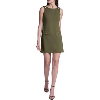 BCBGeneration Shift Dress in Rustic Olive at Nordstrom, Size 12
