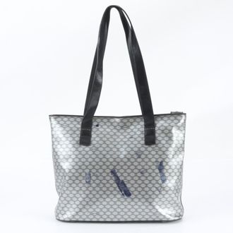 Celine Black Silver Leather Shoulder Bag Tote Bag (Pre-Owned)