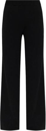 Blumarine Wijde Wolbroeken - Dames - Wijde Broeken - Zwart - XS - Wol - Broeken