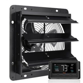 OEM Abluftventilator, 254 Mm, Temperatur-feuchtigkeitsregler, Ec-motor, 843 Cfm, Wandl&uuml;fter Mit Geschwindigkeitsregelung Zur Wandmontage, Bel&uuml;ftung Und K&uuml;