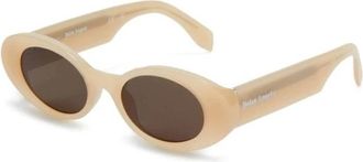 Palm Angels Zonnebril - unisex - Zonnebrillen - Beige - 50 MM - Accessoires