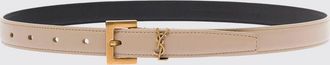 Saint Laurent Cintura Cassandre in pelle di vitello con fibbia monogram YSL