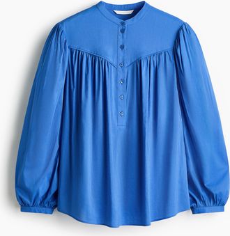 H&M Oversized Bluse - Blau