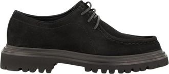 Dolce & Gabbana Split Calfskin Derby - Heren - Veterschoenen - Zwart - 40 EU - Katoen - Schoenen