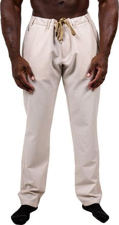 Maceoo Marthyr Tapered Leg Drawstring Pants in White at Nordstrom, Size 30