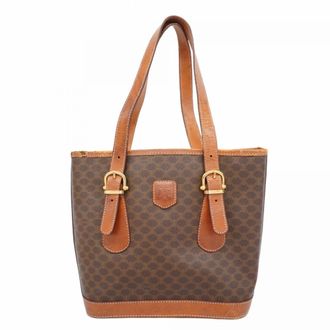 Celine Brown Pvc Tote Bag (Pre-Owned)
