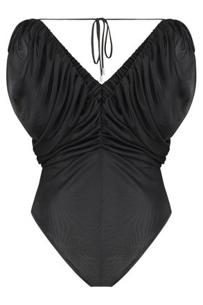 Pinko Womens Beccafico Nylon Bodysuit Black Polyester; Nylon; Elastane Tops Top